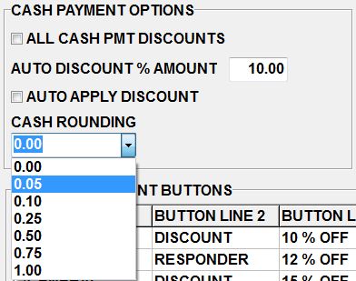 POS Coin Rounding Factor Options