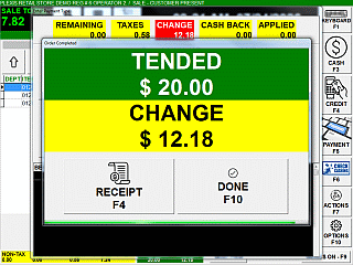 Complete transaction and Print if desired Complete transaction and Print if desired